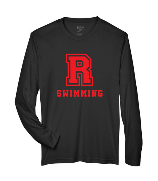 Adult Drifit Long Sleeve Shirt - Swimming